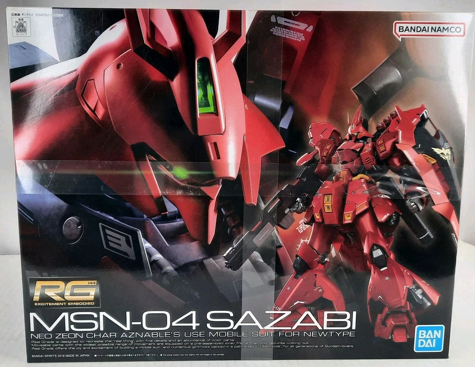 Hot Sale! 1/144 Real Grade Sazabi Gundam Model Kit from UC: Char’s Counterattack