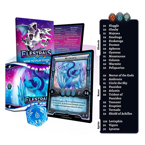 Elestrals 1st Edition - Majesea Starter Deck for Water Caster Enthusiasts
