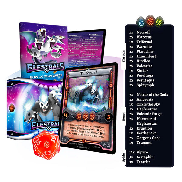 Elestrals 1st Edition: Trifernal Starter Deck - Limited Serialized Rarity!