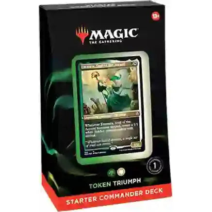Hot! Magic the Gathering Green-White Token Triumph Commander Starter Deck