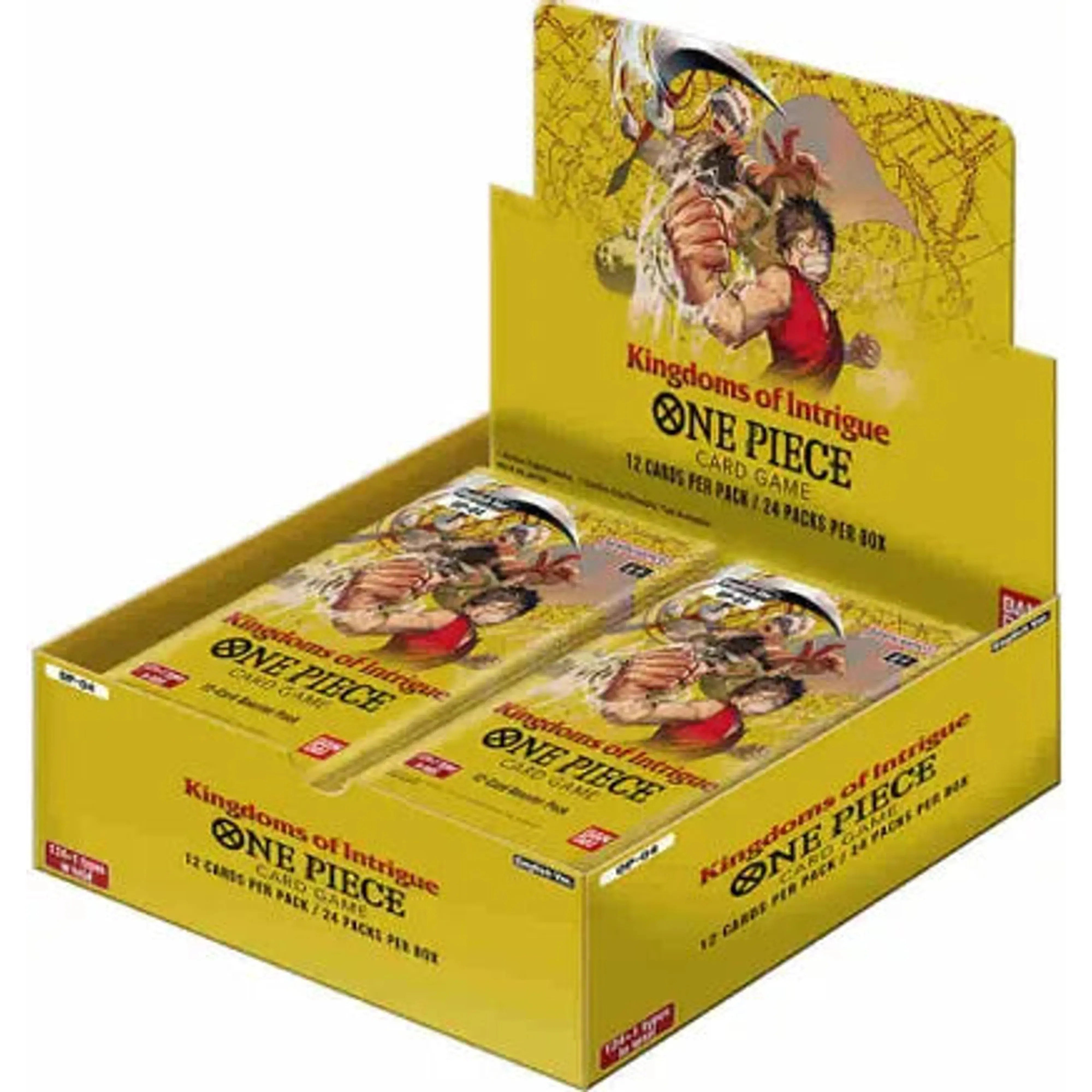 One Piece TCG: OP - 04 Kingdoms of Intrigue Booster Box CASE (12 Boxes) - Hot Deal
