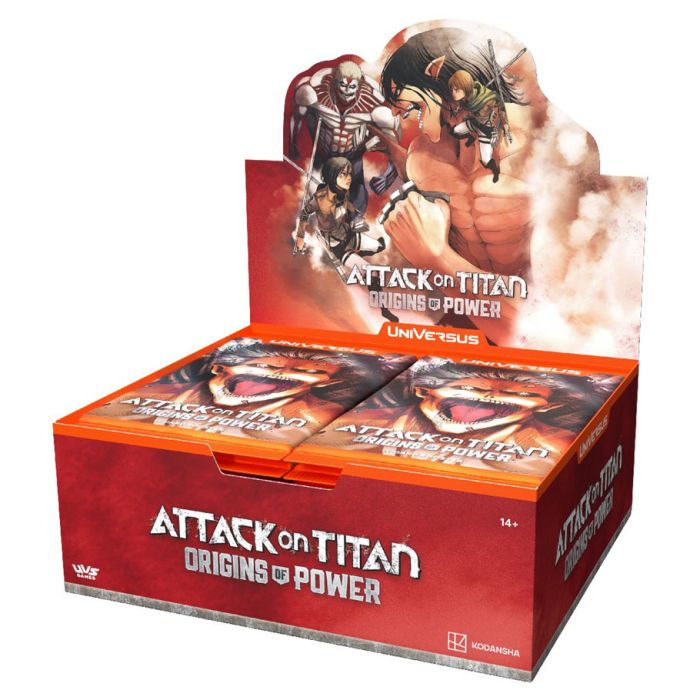 Hot Sale! Attack On Titan Origins of Power Card Game Booster Box