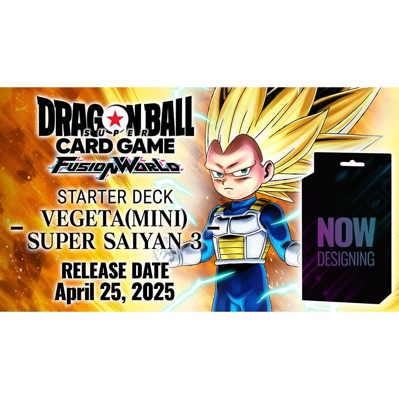 Pre-Order: Dragon Ball Super TCG Fusion World Mini Vegeta Starter Deck 08 [FS08] - 2025/04/25 Release
