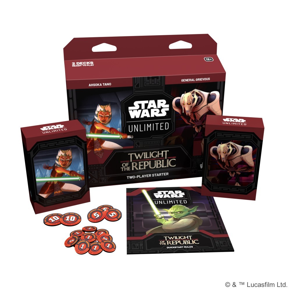 Hot Deal! Star Wars Unlimited Set 3 - Republic's Twilight Two-Player Trading Card Game Starter Kit