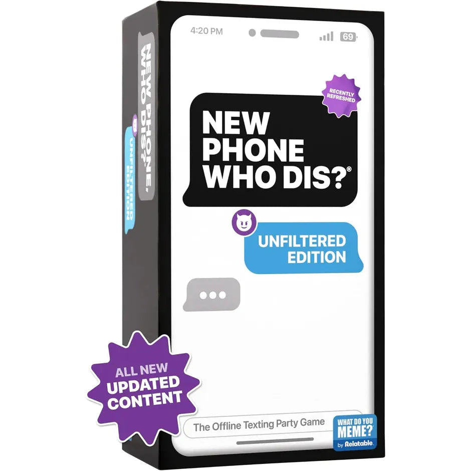 Hot! New Phone, Who Dis - Offline Text Message Party Card Game