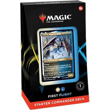 Hot Deal! Magic the Gathering White-Blue First Flight Commander Starter Deck for Card Games