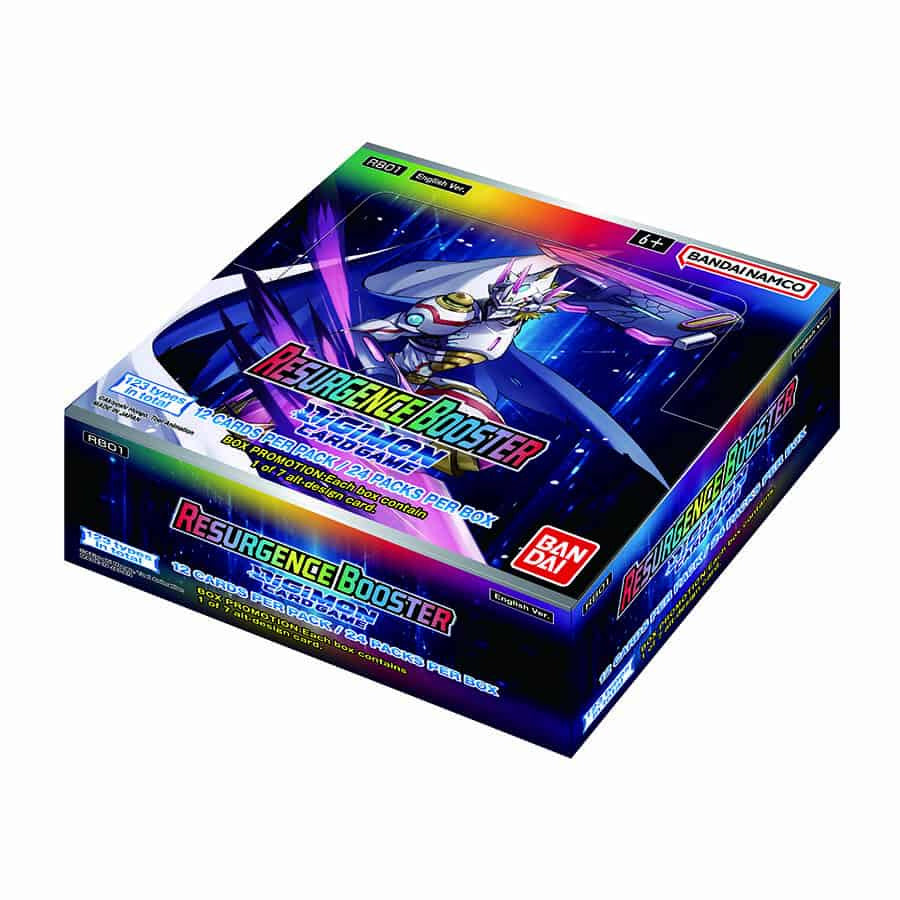 Hot Deal! Digimon TCG Resurgence RB - 01 Booster Box with Premium Foil Cards
